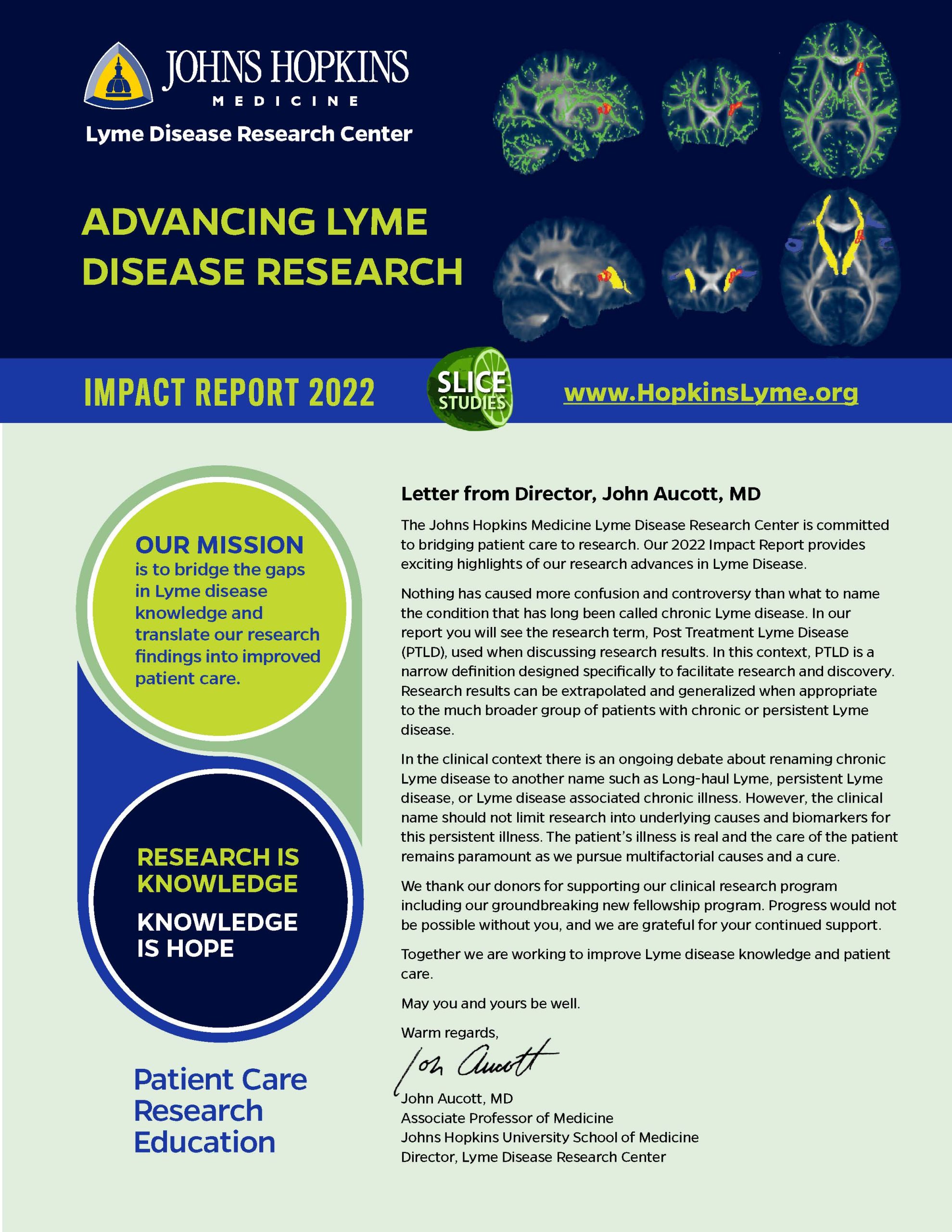 Impact Report Johns Hopkins Medicine Lyme Disease Research Center